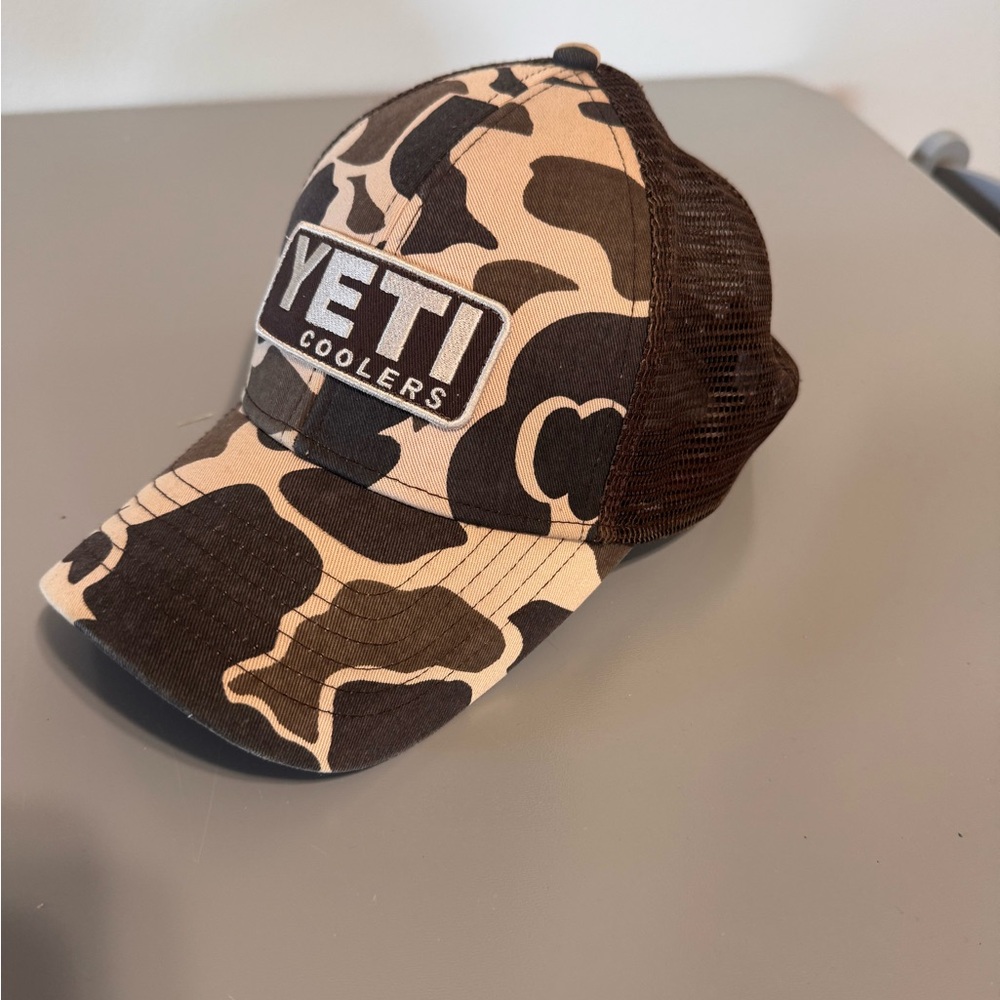 YETI Coolers Tan and Brown Camo Hat
